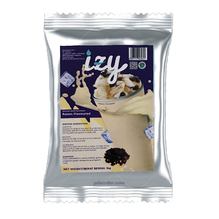 IZY RUM RAISIN 10 X 1 KG